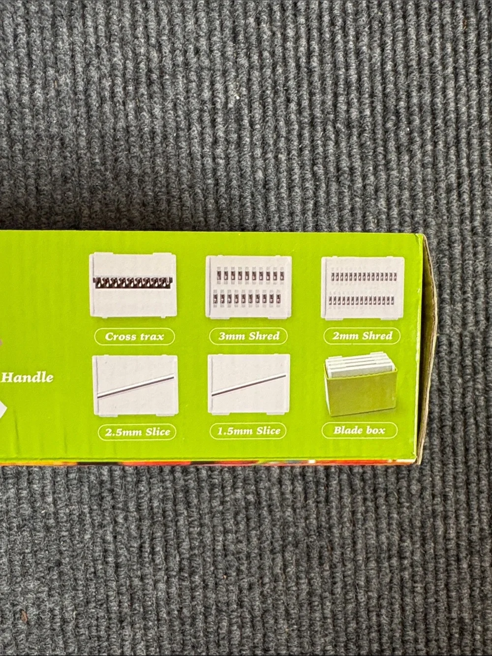 Green Mandoline Slicer with Collection Tray